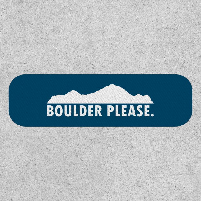 Boulder Colorado Please Patch (Front)