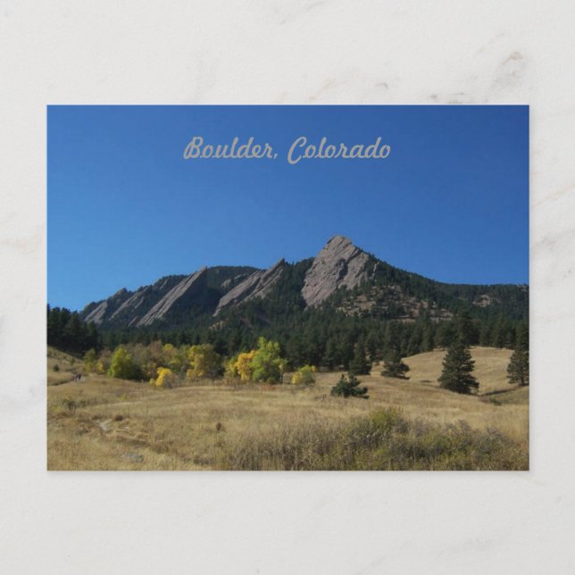 Boulder Colorado Postcard (Front)