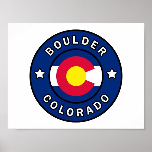 Boulder Colorado Poster
