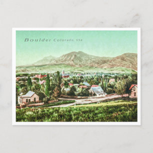 BOULDER COLORADO - ROCKY MOUNTAINS POSTCARD