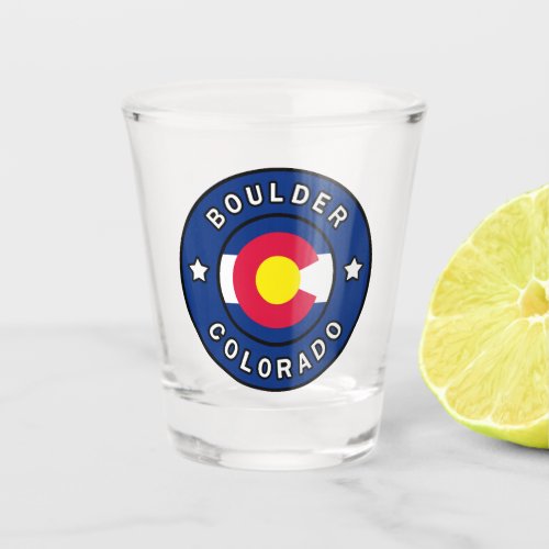Boulder Colorado Shot Glass