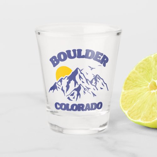 BoulderColorado Shot Glass