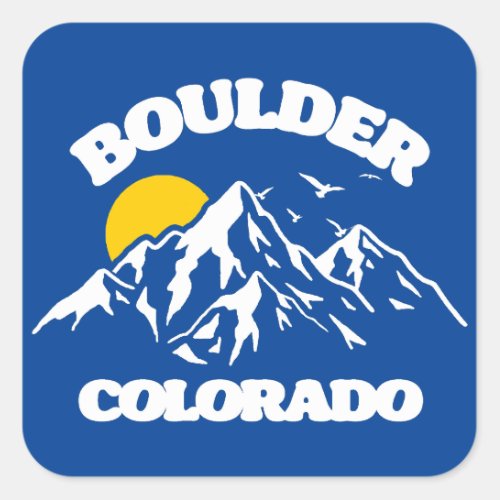 BoulderColorado Square Sticker
