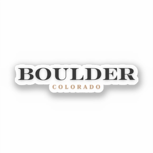 Boulder Colorado Sticker (Front)