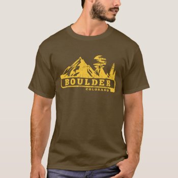 Boulder Colorado T-shirt by nasakom at Zazzle