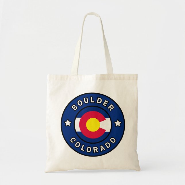 Boulder Colorado Tote Bag (Front)