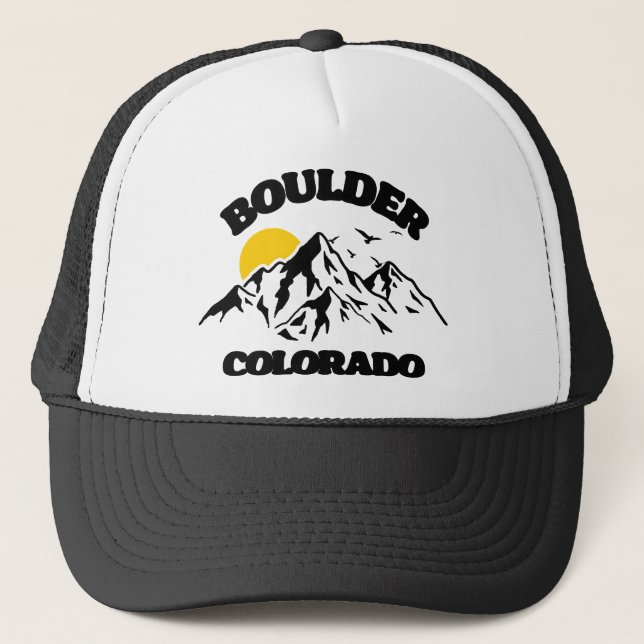 Boulder,Colorado Trucker Hat (Front)