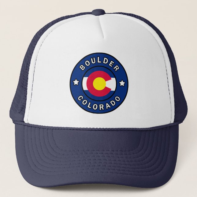 Boulder Colorado Trucker Hat (Front)