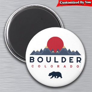 Boulder, Colorado vintage - mountain Souvenirs Magnet