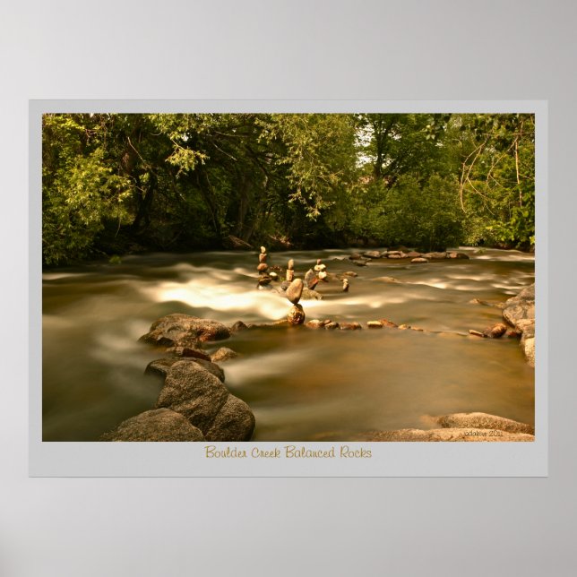 Boulder Creek - Balanced Rocks Poster (Front)