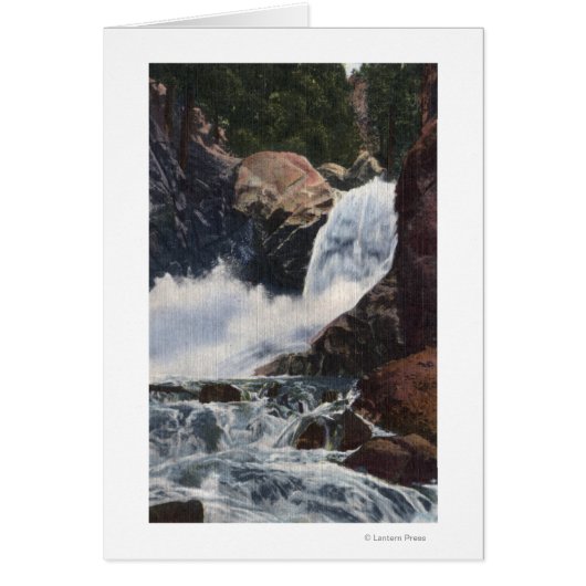 Boulder Falls in Boulder Canyon, Colorado View (Front)
