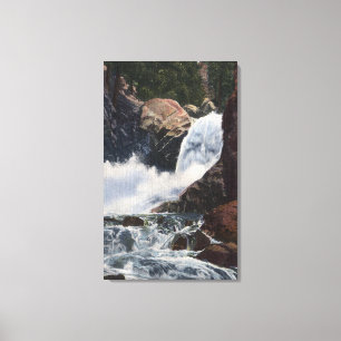 Boulder Falls in Boulder Canyon, Colorado View Canvas Print