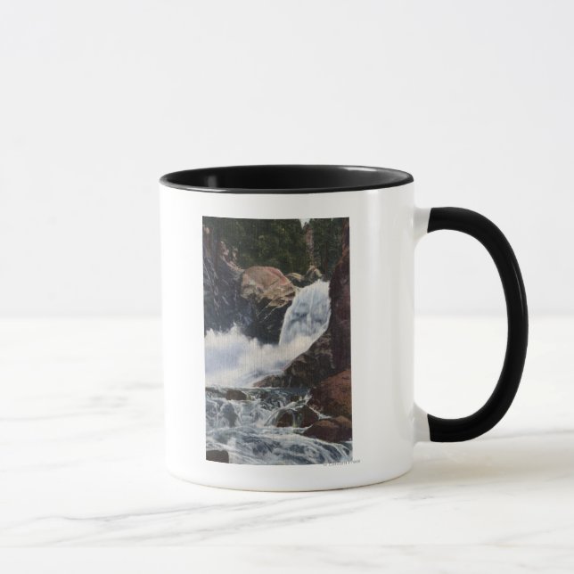 Boulder Falls in Boulder Canyon, Colorado View Mug (Right)