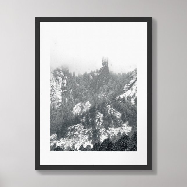Boulder Fog - Photograph Framed Art (Framed Front)