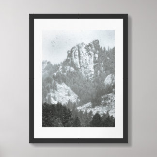 Boulder Fog - Photograph Framed Art