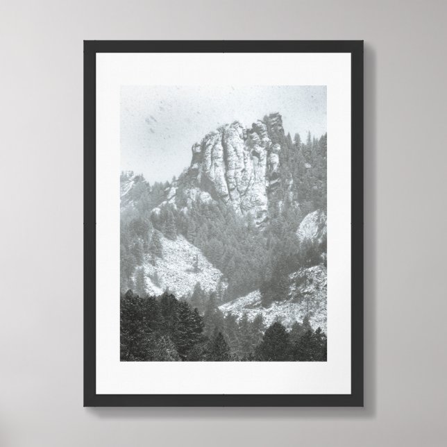 Boulder Fog - Photograph Framed Art (Framed Front)