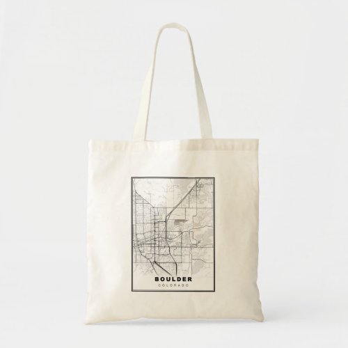 Boulder Map Tote Bag