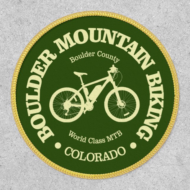 Boulder Mountain Biking (MTB)  Patch (Front)