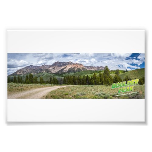 Boulder Peak Idaho Photo Print