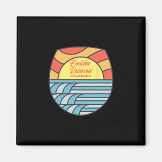 Boulder Reservoir Lake Colorado Co Sunset Souvenir Magnet