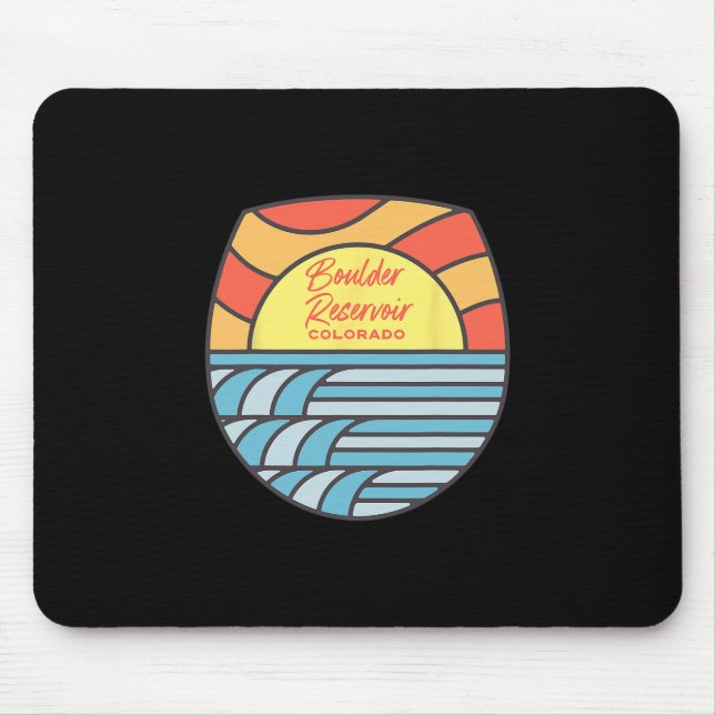 Boulder Reservoir Lake Colorado Co Sunset Souvenir Mouse Pad (Front)