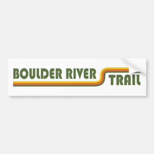 Boulder River Trail Washington Bumper Sticker