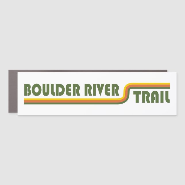 Boulder River Trail Washington Car Magnet (Front)