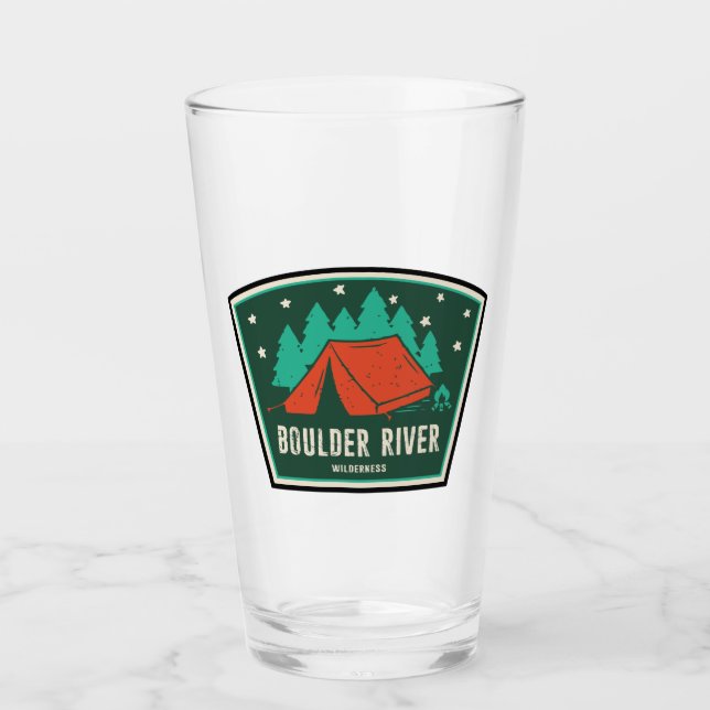 Boulder River Wilderness Camping Glass (Front)