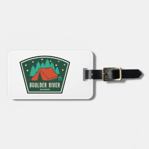 Boulder River Wilderness Camping Luggage Tag