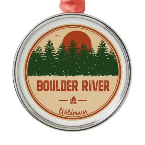Boulder River Wilderness Metal Ornament