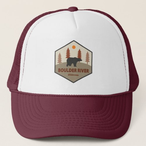 Boulder River Wilderness Washington Bear Trucker Hat