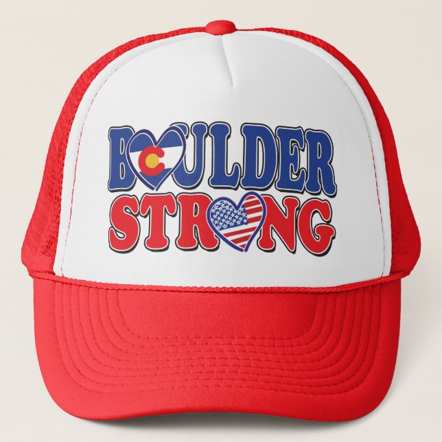 Boulder-Strong-Hearts Trucker Hat (Front)