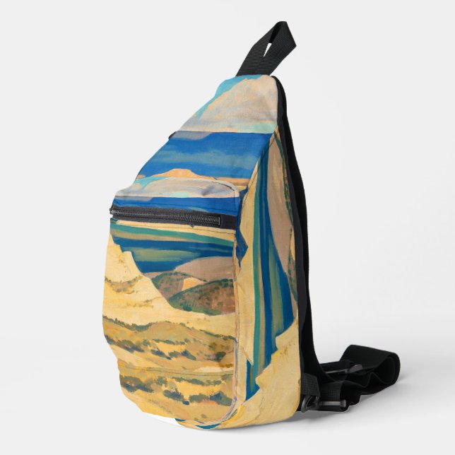 Boulder Valley by Maynard Dixon Sling Bag (Right Corner)