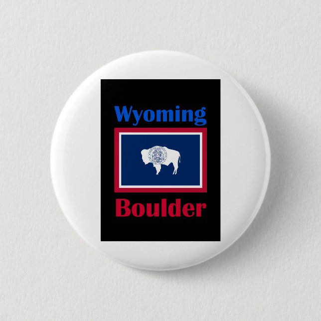 Boulder Wyoming Button (Front)