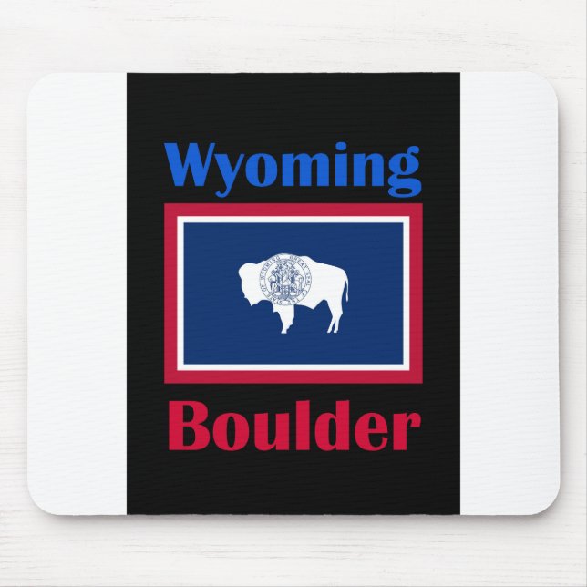 Boulder Wyoming Mouse Pad (Front)