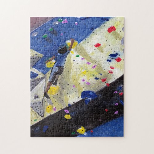 Bouldering Acrylic Paint Jigsaw Puzzle