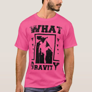 Bouldering And Rock Climbing With Mountain And Wha T-Shirt