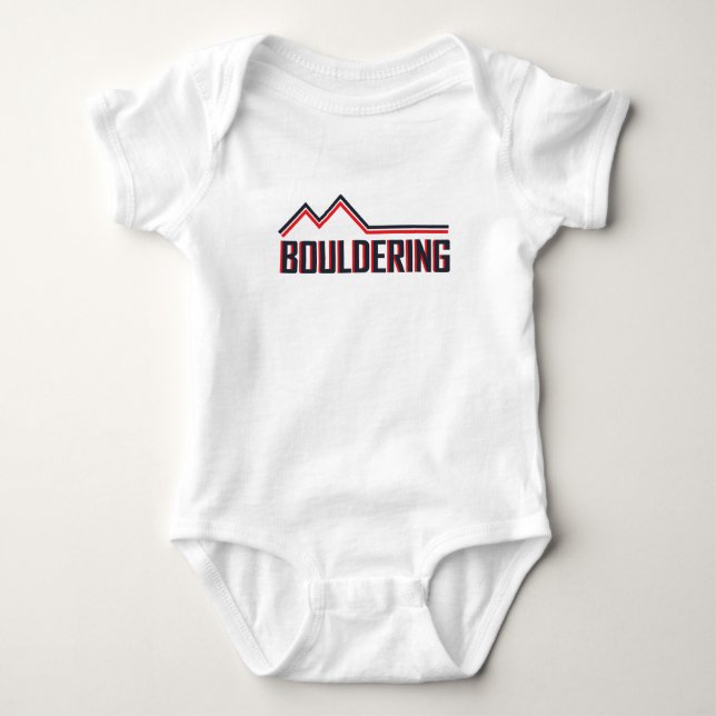 Bouldering Baby Bodysuit (Front)
