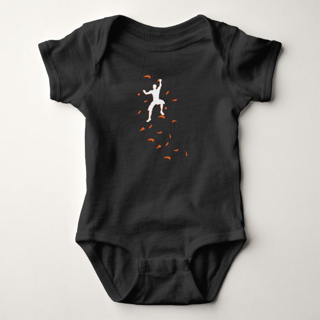 Bouldering Boulder Sport Climbing Wall Baby Bodysuit (Front)