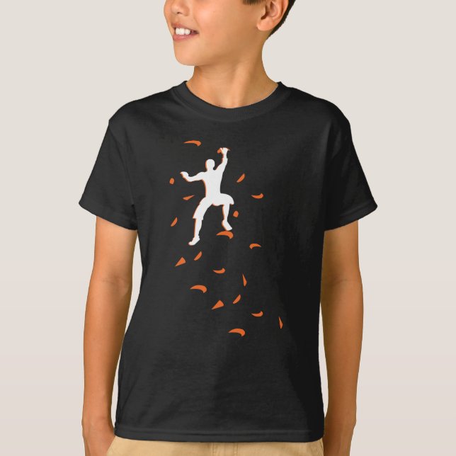 Bouldering Boulder Sport Climbing Wall T-Shirt (Front)