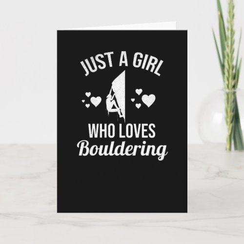 Bouldering Gifts For Women Rock Climbing Boulder Card