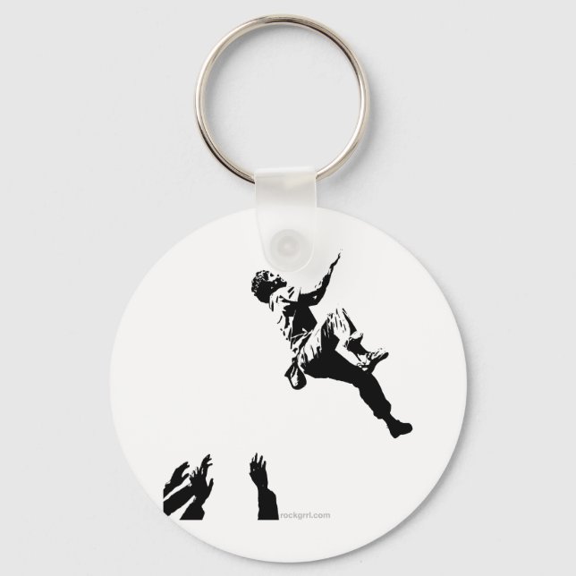 Bouldering Graphic Keychain (Front)