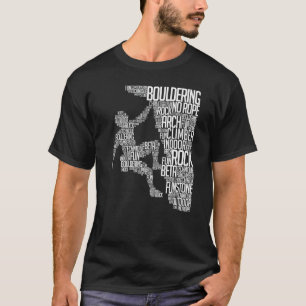 Bouldering Mountaineering Rock Climbing Sports Fan T-Shirt