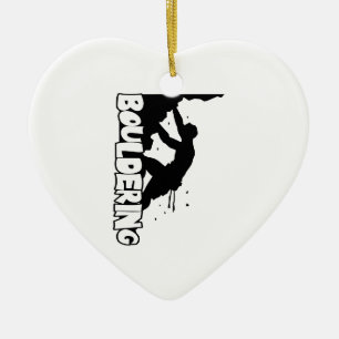 Bouldering_Print Men Ceramic Ornament