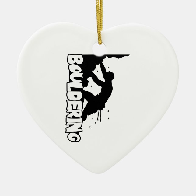 Bouldering_Print Men Ceramic Ornament (Front)