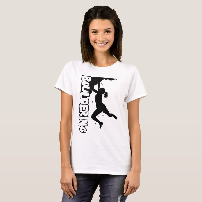 Bouldering Print Women T-Shirt (Front Full)