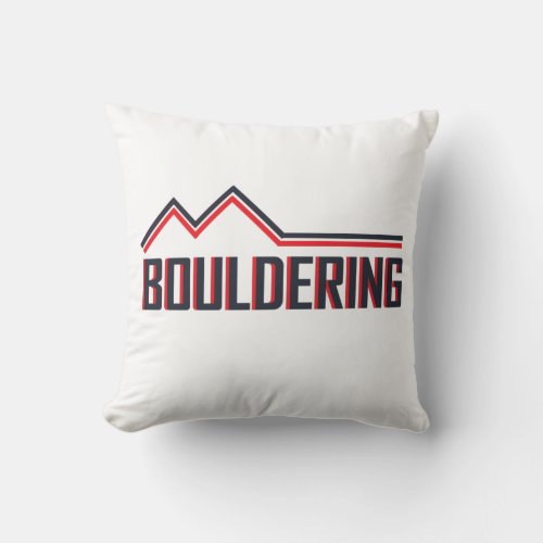 Bouldering Throw Pillow