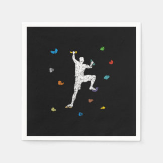 Bouldering Wall Climber Gift Idea Napkins