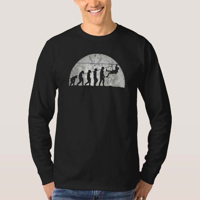 Boulders Evolution  Evolution Of Man Climbers  2 T-Shirt (Front)