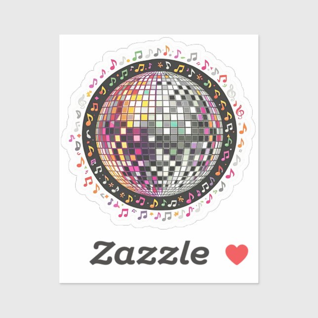  boule disco sticker (Sheet)